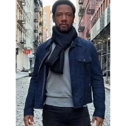 The Equalizer Tory Kittles Blue Suede Jacket