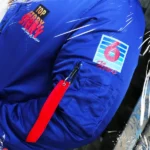 Top Story Kenny Scream Blue Satin Jacket