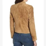 Dead To Me Linda Cardellini Brown Suede Jacket