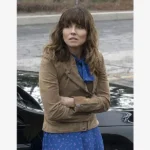 Dead To Me Linda Cardellini Brown Suede Leather Jacket