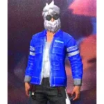 Galaxy Free Fire Blue Leather Jacket - Image 3