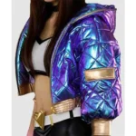 KDA akali purple leather jacket
