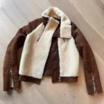 Kesun Lee Swiping America Brown Jacket