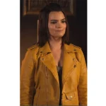 Lucifer S06 Brianna Hildebrand Yellow Leather Jacket