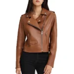 Lucy Lawless My Life is Murder Leather Jacket