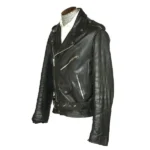 Men's 1960s Motorcycle Belted Leather Jacket - Image 3