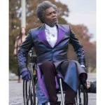 Mr Glass Samuel L. Jackson faux Leather Coat