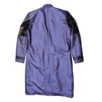 Mr Glass Samuel L. Jackson Purple faux Leather Coat