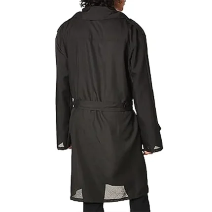 Spy Secret Agent Black Trench Coat