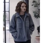 The in Between Joey King Grey Wool Jacket