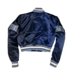 Women's Spelman College Blue Satin Jacket - Image 2