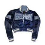 Women's Spelman College Blue Satin Jacket