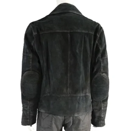 Baby Driver Jon Hamm Black leather jacket