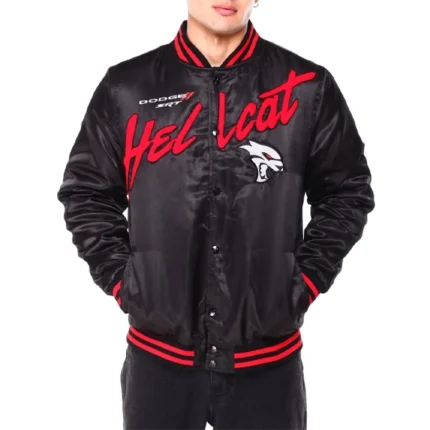 Dodge Hellcat Flame Satin Jacket