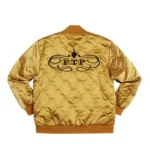 FTP Diamond Quilted Satin Golden Jacket