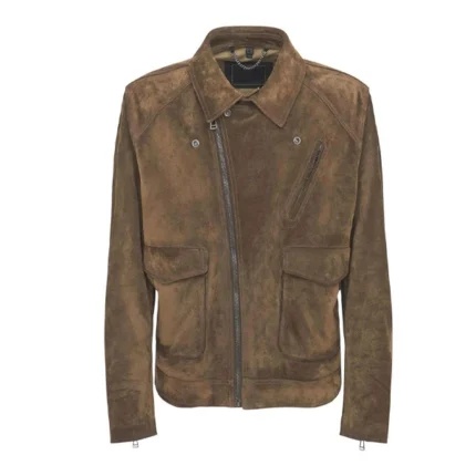 Ghosted Chris Evans Suede Leather Jacket