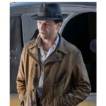 Matthew Rhys Brown Leather Jacket
