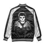 Misfits Black and Gray Satin Jacket - Image 2