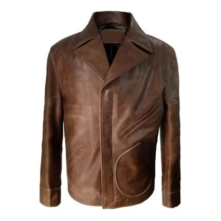 Perry Mason Matthew Rhys Brown Leather Jacket