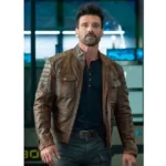 Boss Level Frank Grillo Brown Jacket