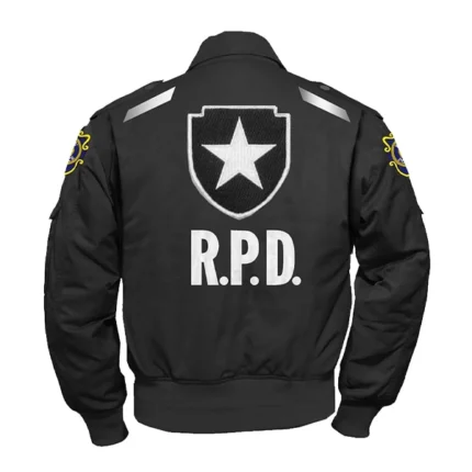 Leon Kennedy Resident Evil 2 Remake Black Cotton Jacket