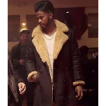 SuperFly Trevor Jackson Shearling Leather Coat - Image 2
