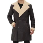SuperFly Trevor Jackson Shearling Leather Coat