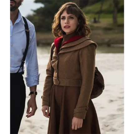 Aura Garrido A Private Affair Brown Wool Jacket