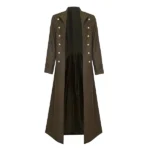 Victorian Steampunk Gothic Medieval Brown Coat