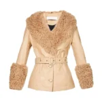 Dexter New Blood Jamie Chung Fur Trim Leather Jacket