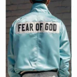 Fear God Justin Bieber Blue Satin Jacket