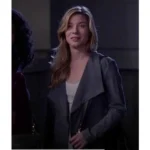 Grey's Anatomy Season 10 Tessa Ferrer Grey Leather Jacket