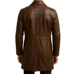 Mens Leather coat brown