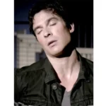 The Vampire Diaries S07 Ian Somerhalder Black Denim Jacket