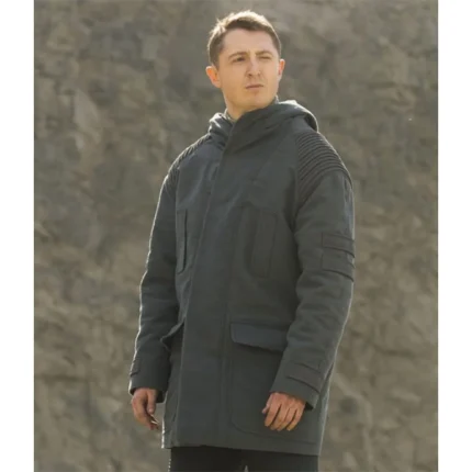 Halo Ryan Mcparland Grey Hooded Coat