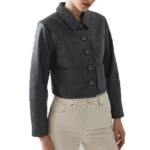Wednesday Jenna Ortega Black Leather Jacket