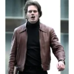 Clark Bill Skarsgard Brown Leather Jacket