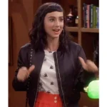 Last Man Standing S06 Molly Ephraim Black Satin Jacket