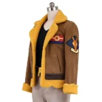 Professor Friede Pokemon Horizons Brown Cotton Shearling Jacket