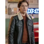 Riverdale S06 Cole Sprouse Trucker Black Leather Jacket