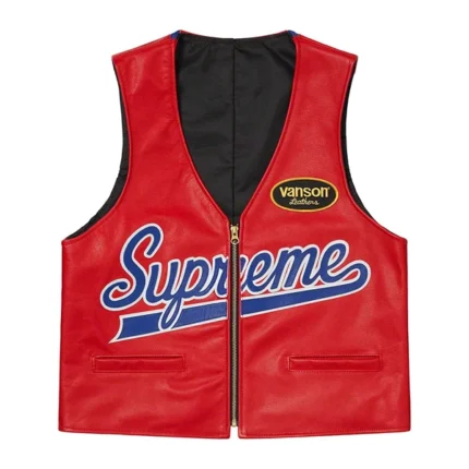 Spider Web Supreme Leather Vest