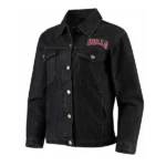 Chicago Bulls Black Denim Jacket