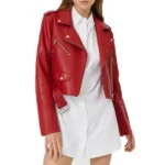 Grown-Ish Justine Skye Red Leather Jacket