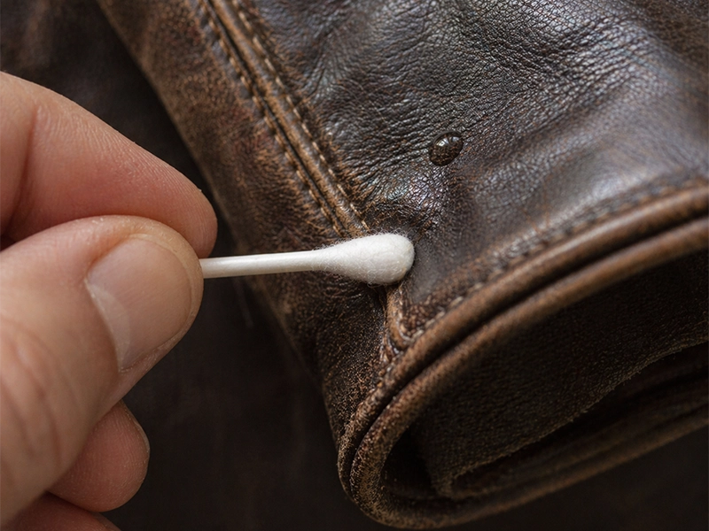 leather jacket spot test