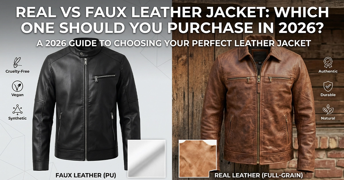 Real Leather vs Faux Leather Jacket