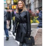 Second Act Jennifer Lopez Black Coat