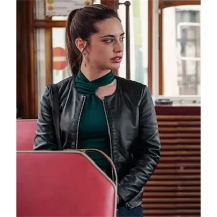 Sky High Asia Ortega Black Leather Jacket