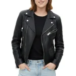Stella Maxwell Victoria's Secret Leather Jacket