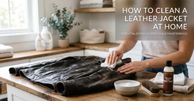 How to Clean a Leather Jacket at Home