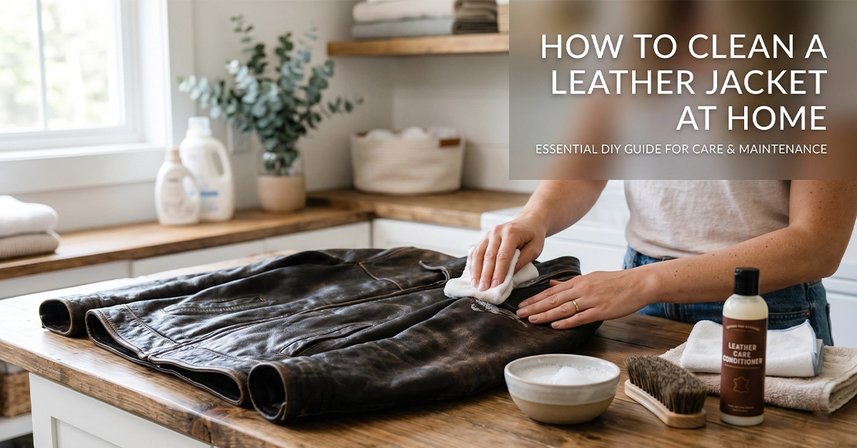 how to clean a leather jacket at home